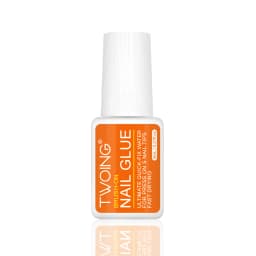 Twoing Waterproof Liquid Nail Adhesive,Long-Lasting & Fast-Drying, Formaldehyde-Free, Compatible with Acrylic Nails Fake Nails