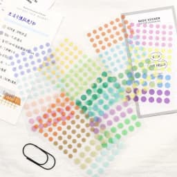 Fromthenon Dot Ledger Stickers Circular Base Label Stickers Versatile Sticker Decorative Beautifying Materials
