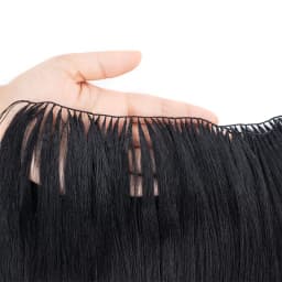 VADES Invisible Feather Hair Extensions Human Hair Long Straight Hair Extension Natural Sew In Microring Hair Weft for Women