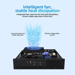 Texhoo MINI PC Intel Core i5‑8305G AMD GPU Radeon RX Vega M GL 4GB HBM2 16G DDR4 2666Mhz 512G SSD Desktop Mini Computers WIFI6