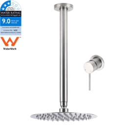**Sydney Stock** KYLINS Brushed Gold Gun Metal Chrome Black 8-16'' Rain Shower Head Set Ceiling Arm Mixer Taps WELS WATERMARK
