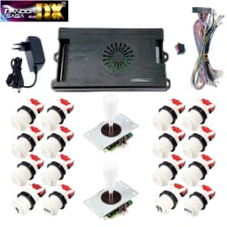 9800 in 1 Pandora Saga DX 2 Plus Arcade Box DIY Kit 8 Way Joystick American Style Push Button Game Console Cabinet Bartop