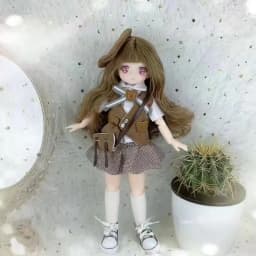 30cm Kawaii BJD Doll Girl 6 Points Joint Movable Doll with Fashion Clothes Soft Hair Dress Up Girl Toys Birthday Gift Doll New