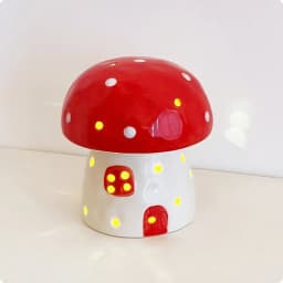 Creative Mushroom Small Night Lamp Bedside Light Home Decoration Ceramic Cute Mushroom Night Light Birthday Gift