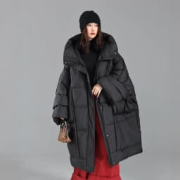 Janveny 2026 Newest Winter Loose Long Puffer Jacket Women Hooded 90% White Duck Down Coat Female Fluffy Warm Down Parka Outwear