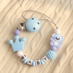 Personalized Fox Pacifier Clip BPA Free Food Grade Silicone Star Teether Holder Custom Name Handmade Dummy Chain Baby Gift