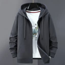 Spring Summer Y2k Clothes Thin Woman Men Sweatshirt 95% Cotton Hooded Zipper Cardigan Loose Casual Jacket Coat Good Quality
