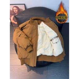 Browan Cotton Jacket Men's Winter Thickened Baseball Style Short Coat Warmth US Style Workwear Outerwear Youth Fashion