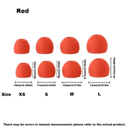 HUAK 4 Pairs Silicone Replacement Ear Plugs Soft Earbuds Cap in Ear Headphone Eartip L M S XS Noise Reduction