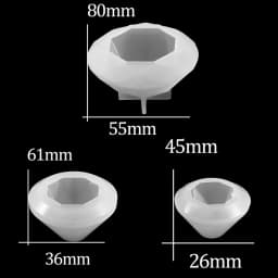 1pcs 3D Diamond Shape Necklace Pendant DIY Epoxy Tools Jewelry Accessorie Epoxy Silicone Resin Mould For Jewelry Accessories
