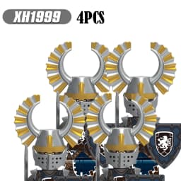 Medieval Infantry Knight Figures Building Blocks England Wars Rose Soldier Castle Military Army Guard Helmet Weapons Bricks Toys