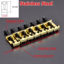 1 Set 10.5MM/10.8MM/11.3MM Stainless Steel / Titanium Alloy (TC4) Electric Guitar Bridge Saddle for Fende.r ST