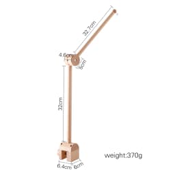 Wooden Mobile Bracket 0-12 Months Toy Crib Bell Floor Stand Newborn Crib Bell Hanging Stand Baby Crib Bell Stand Baby Rattle Toy