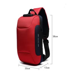 OZUKO Flex Bag Crossbody Bag for Men Anti-theft Shoulder Messenger Bags Male Waterproof Short Trip Chest Bag Pack