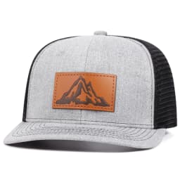 2025 Fashionable and Simple New Mesh Hat Richardson Label Mountain Printed Flat Edge Baseball Hat Outdoor Leisure Sunshade Hat