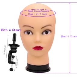 New Mannequin Head Wig Stand With Adjustable Wig Tripod Stand Holder For Wigs Making Display With T Pins /Wig Cap For Free Gift