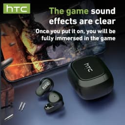 HTC NE51 Bluetooth Earphones TWS Sport Wireless Headphones Long Life with Mic In-Ear Earbuds AI Translator Earbuds