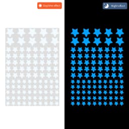 100pcs Luminous Wall Stickers Glow In The Dark Stars Sticker Decals for Kids Baby Rooms Colorful Fluorescent Stickers Home Decor