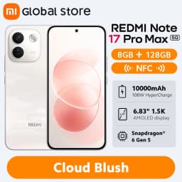 Global Version REDMI Note 17 Pro Max 5G Smartphone 100W HyperCharge 10000mAh 50MP 6.83" AMOLED Display Snapdragon® 6 Gen 5 NFC