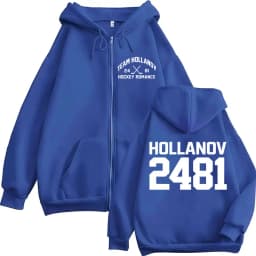 Heated Rivalry Shane Hollander Ilya Rozanov Hollanov 24 81 Zipper Hoodies Men Women Zip Up Sweatshirts Long Sleeves Jackets