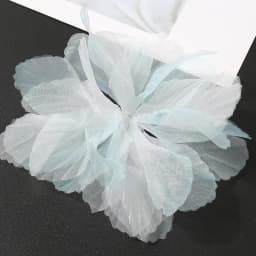 5PC 3D Organza Artificial Flowers Head For Home Wedding Decoration Gradient Bridal Headwear DIY Clothing Making Hair Accessories
