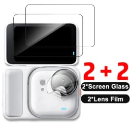 Screen Protector for Insta360 GO Ultra Action Camera Protective Tempered Glass with Lens TPU Film for Insta GO Ultra Accessories