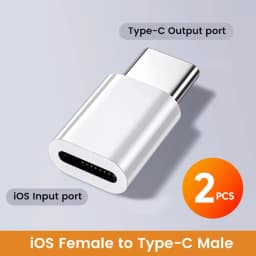 Type C To Lightning Adapter Type C Male To Lightning Female Converter High Speed Charging/Transfer Adapter for iphone 15 16