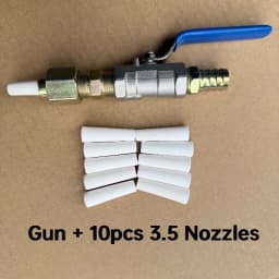 Valve Type Sand Blasting Gun Sandblast Nozzle for 5gallon Sandblast Tanks, Rust Cleaning Air Sandblasting Gun