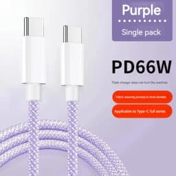 1M 1.5M 2M USB-C to Type C Color Cable For 15 Pro Max  PD 60W Fast Charging For Xiaomi Samsung Weaving Cable Accessories