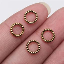40pcs Round Circle Charms For Jewelry Making Tibetan Bronze Silver Color Pendants Antique Jewelry Making DIY Handmade Craft