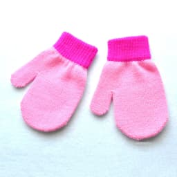 Baby Gloves For 1-4Y Children Winter Warm Patchwork Knitted Mittens Kindergarten Student Full Finger Gloves Knitting Kids Gloves