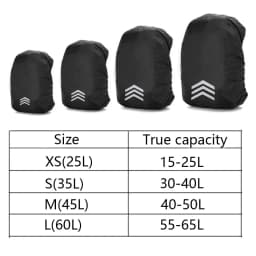 KoKossi 25-60L Backpack Rain Cover Outdoor Mountaineering Cycling Hiking Backpack Waterproof Cover Backpack Dust Cover Woman Men