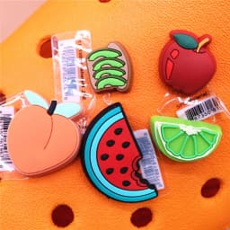 Original Various Fruit Designer Shoe Charms 5pcs/lot Clog Buckle Accessories Luxury Upper Jewelry Decorations Gift Preferred
