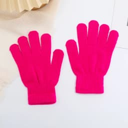 Hot Sale Winter Candy Color All-match Warm Touch Screen Five-finger Knitted Gloves Unisex