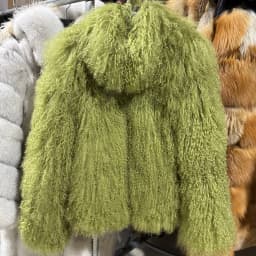 YOLOAgain High Collar Real Mongolia Sheep Fur Jacket For Women 2025 Winter Coats Outerwear