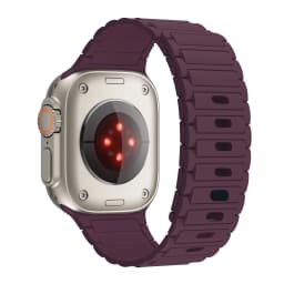 Magnetic Loop For Apple Watch Band 45mm 44mm 40mm 41mm 46mm Silicone Bracelet iWatch Series 10 9 8 7 6 5 se Ultra 2 strap 49mm