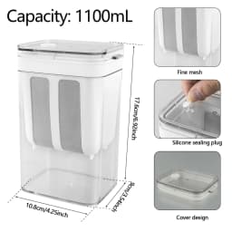 Yogurt Filter Food Strainer 1100ML Yogurt Machine Filter Screen Cold Extraction Whey Separation Tools Cheese Moisture Separator