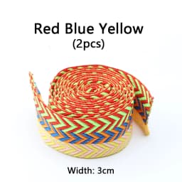 1 Pair Wavy Bread Style Flat Shoelaces Trend Decorative Laces for Sneakers 1.5/2/3 Cm Width Shoe Accessories