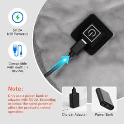 Heating Electric Shoulder Neck Pad Massager Three Gear Hot Compress Cervical Shawl Warmer USB Relax Brace for Shoulder Neck Back
