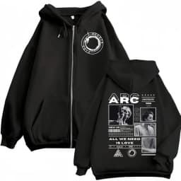 Canserbero All We Need Is Love Muerte Vida Merch Zipper Hoodie Men's Fashion Hip Hop Zip Up Sweatshirts Casual Fleece Pullovers