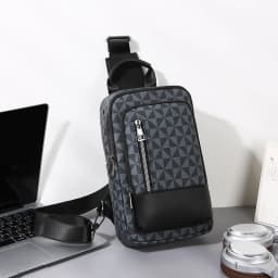 New Style Waist Packs Men Chest Bag High Quality PU Leather Crossbody Bags For Men Fashion Trend Men Bag Chest Pack Shoulder Bag