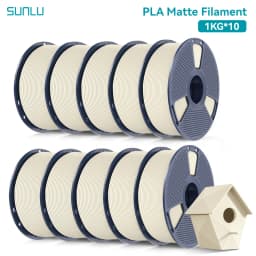 SUNLU PLA Matte 10KG1.75mm ±0.03mm 1KG/2.2LBS 3D Printer Filament PLA High Transparency Fast 2-7 Days Delivery RoHS Reach