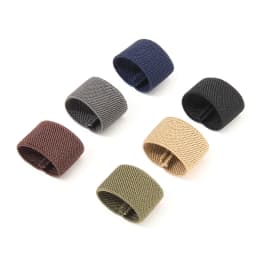 Elastic Nylon Belts Loop Waistband Elasticity Ring Fixed Buckle Trouser Belt Loops Keeper Webbing Rubber Band Tail Clip