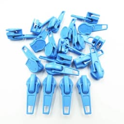 10-100Pcs 3#/5# Nylon Coil Auto Lock Zipper Puller DIY Sewing Tool Zipper Slider 20 Colors