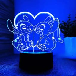 3D Illusion Stitch 7/16 Color LED Night Light Smart Touch Room Decor Bedside Night Light Birthday Valentine's Day Christmas Gift