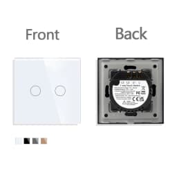 TAWOIA French Polish Power Socket Touch Switch Glass Panel USB Double Outlet Triple Wall Sockets Button Switch Fits E-type Plugs