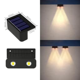 1-8 Pcs Solar Wall Lamp Outdoor IP65 Waterproof Porch Light Solar Powered Lights for Garden Yard Balcony Decor Outside Sunlights