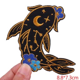 Hot New Animal Cat Embroidered Patches Iron On Patches For Clothing Thermoadhesive Patches Cartoon/Frog Dinosaur Duck Patch DIY