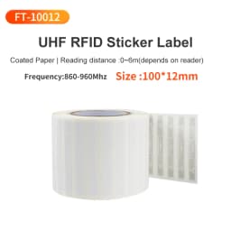 1000pcs UHF RFID Label 73x20mm Passive Sticker Paper Label Tag 860Mhz 960Mhz Long Range Label for Warehouse Manage UHF RFID