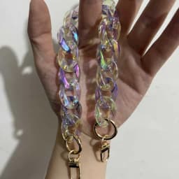 Colorful Resin Chains for Womens Bag Shoulder Strap Acrylic Chain Purse Replace Handle Handbag Parts Hardware Accessories